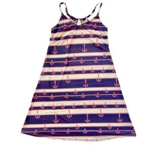 Lexi York Nautical Dress Anchor Patriotic Red White Blue USA Women’s Small